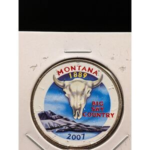 2001 Colorized Montana Kennedy Half — Big Sky Country